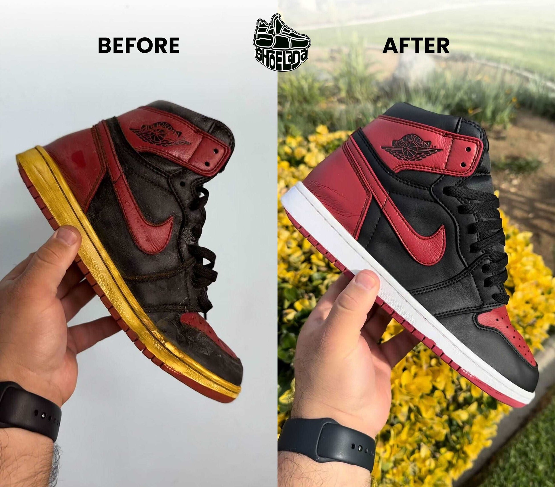 Shoelada Sole Cream Comparison