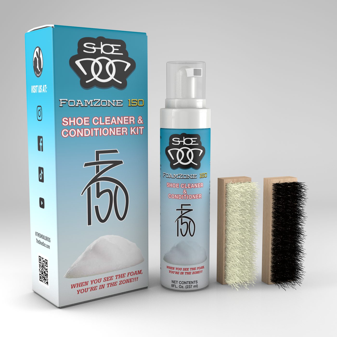 FZ150 SHOE CLEANER KIT + FREE SHOELADA FOAM CLEANER